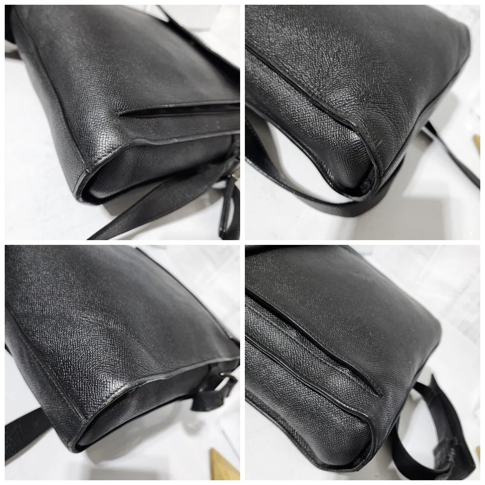 Burberry Leather Small Shaldon Messenger/Crossbody Bag Black